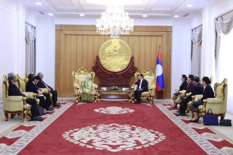 President Thongloun Meets Malaysian Chief Justice to Boost Judicial Ties